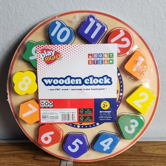 Play Right Other - Wooden Clock Puzzle